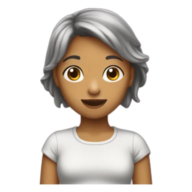 Fille qui mange  sticker