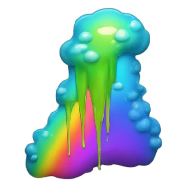 rainbow puke sticker