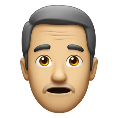 A confused man sticker