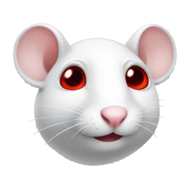white mouse red eyes sticker
