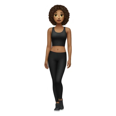 Black leggings sticker