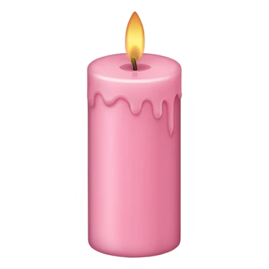 light pink candle sticker