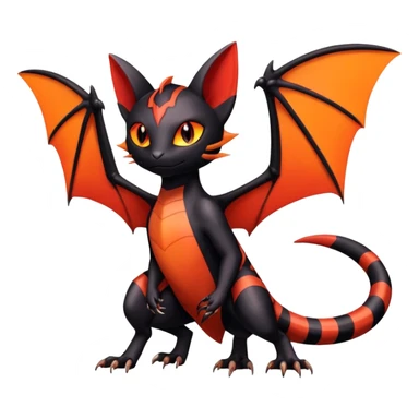 Salandit-Noibat-Litten-Hybrid (Full body) sticker