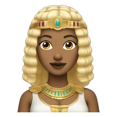 Cleopatra with blonde hair dancing sticker