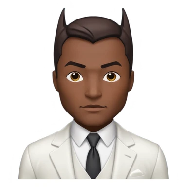 batman white sticker