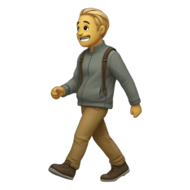 Walking Zander  sticker