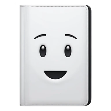 A white cover book sticker