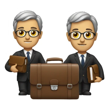 lawyer with briefcase sticker