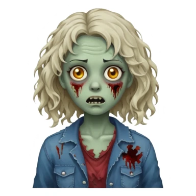 zombie girl wavy sticker