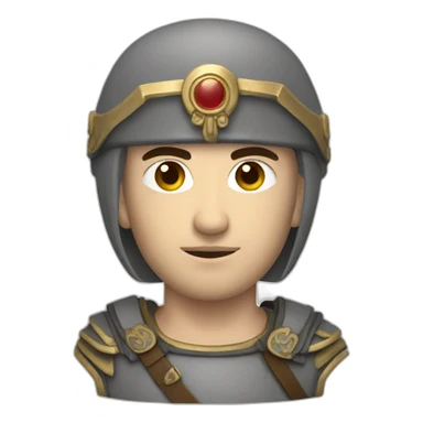 byzantine soldier with white skin sticker