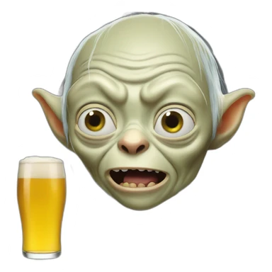 Gollum beer sticker