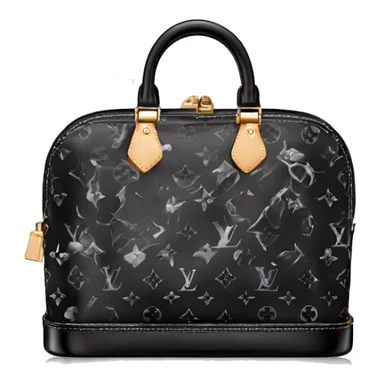 Louis Vuitton vanity bag black and white  sticker