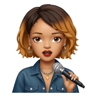 Rihanna singing sticker