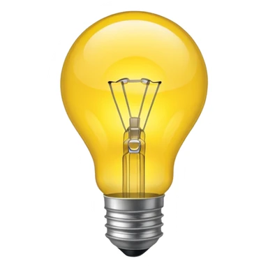 a lightbulb where you can't see the internals sticker