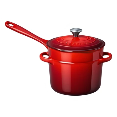 dark red le creuset sticker