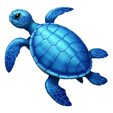 a blue turtle sticker