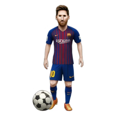 messi with 8 ballon d'or sticker