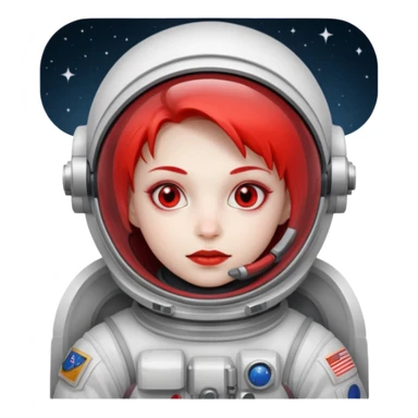 astronaut vampire sticker