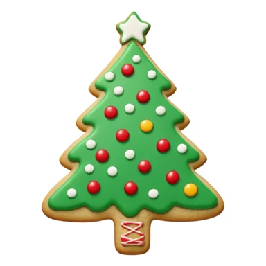 christmas tree cookie sticker