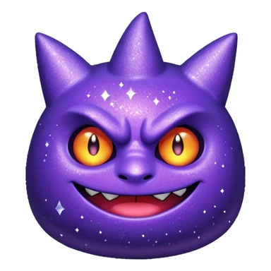 glitter roxo gengar sticker