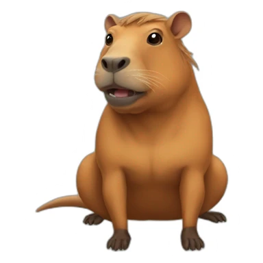 Cabybara als superheld  sticker