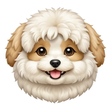 maltipoo smiling sticker