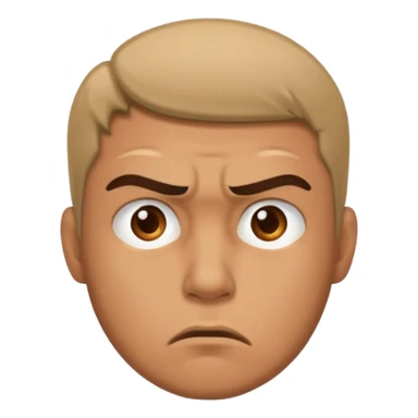 man both sad and angry sticker