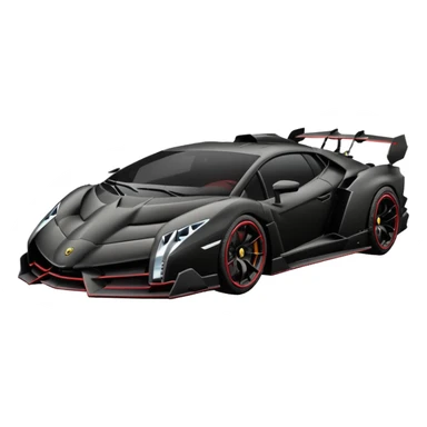 One of one Lamborghini VENENO MAT BLACK ONLY  sticker