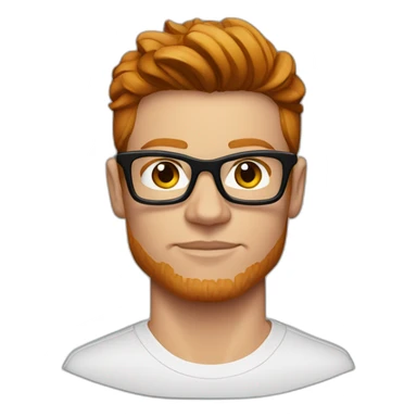canelo alvarez with dark rimmed glasses sticker