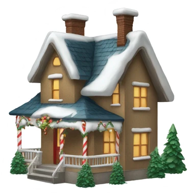 Christmas house sticker