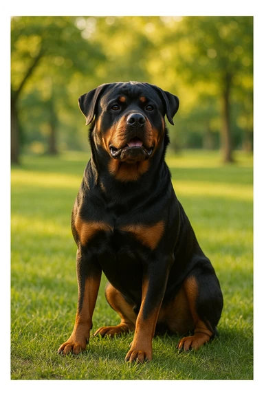 A dog rottweiller  sticker