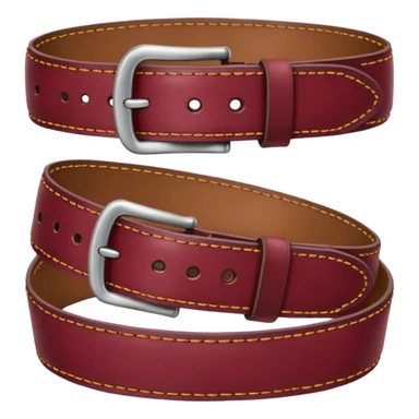 loop from burgundy belt  sticker