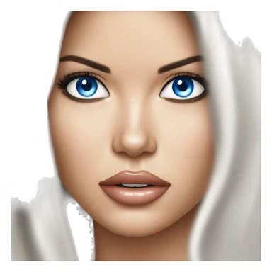Adriana Lima. Blue eyes. sticker