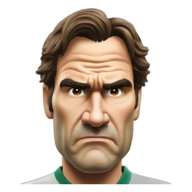 Roger federer Angry sticker