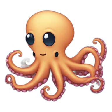 Octopus 8 bit style like sticker