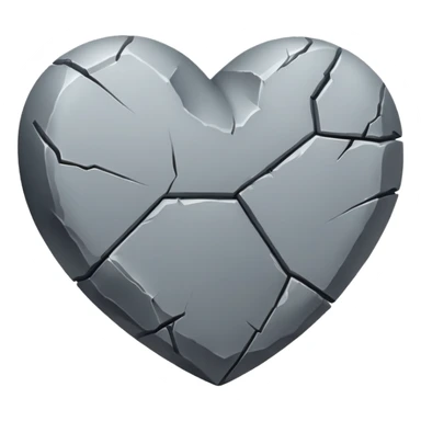 heart like stone sticker