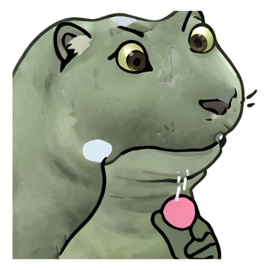 snow leopard blowing kiss sticker