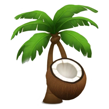 coconut & growth  sticker
