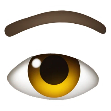 looking from the corner of the eye sticker