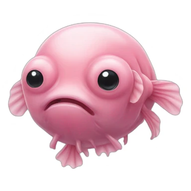 An alien blobfish sticker