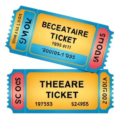 theatre ticket sticker