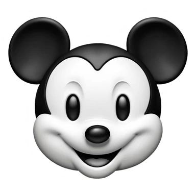 Mickey Mouse face sticker