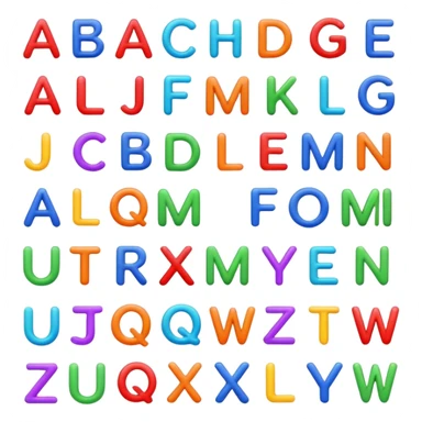 alphabete sticker