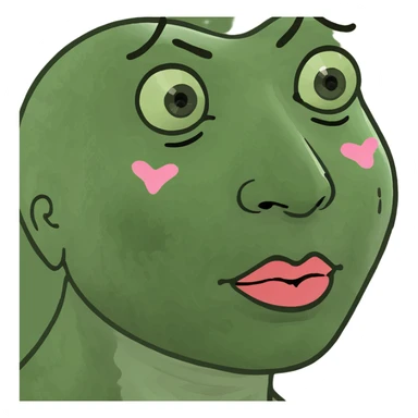 person with kisses sticker