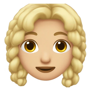 русая девочка с короной на голове и голубыми глазами и пухлыми губами в красном sticker