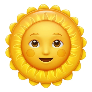 sun in 2d  sticker