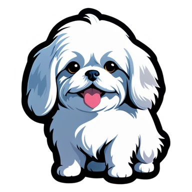 Maltese fog sticker