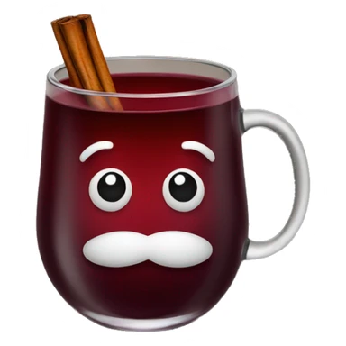 Hot mulled wine sticker