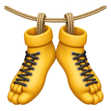 Feet tied together sticker