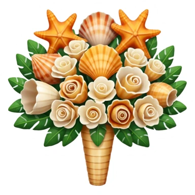 Seashell bouquet  sticker